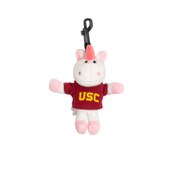 USC Trojans White Arch Unicorn Keychain Plush